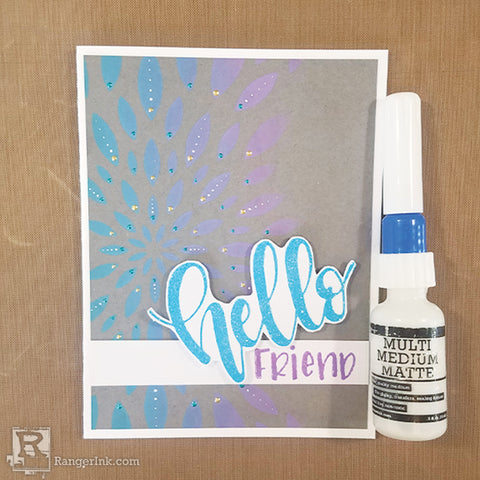 Letter It Hello Friend Multi Medium Glue