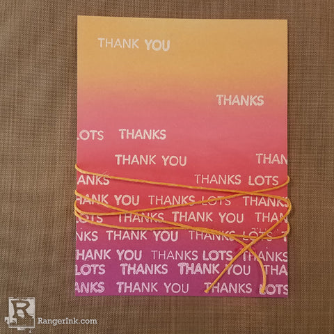 Letter It Thank you Card Step 5