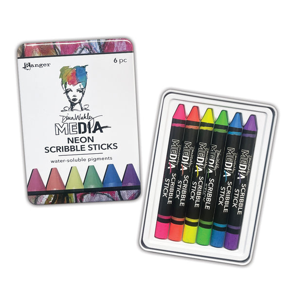 Dina Wakley Media Neon Scribble Sticks