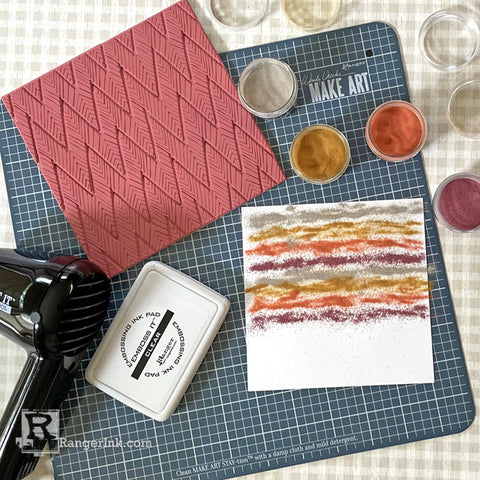 Painting with Ranger Embossing Powders by Lauren Bergold Step 3
