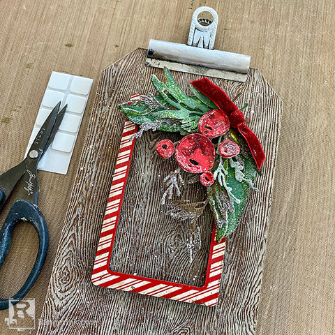 Rustic Wilderness Merry Christmas Tag Step 12