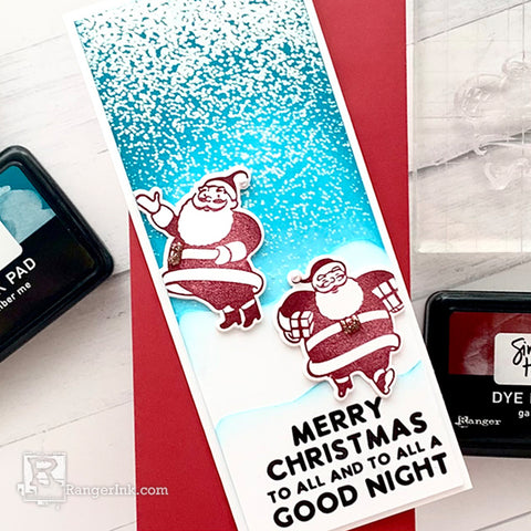 Simon Hurley create. Here Comes Santa Card by Lieschen Harshbarger Step 11
