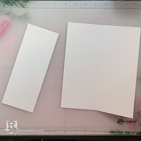 Simon Hurley create. Here Comes Santa Card by Lieschen Harshbarger Step 1