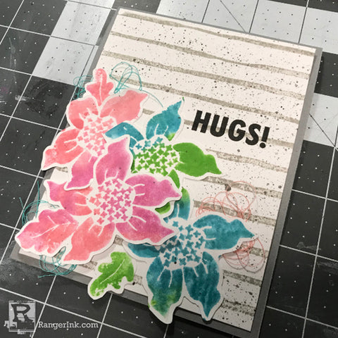 Simon Hurley create. Hugs Card Step 8