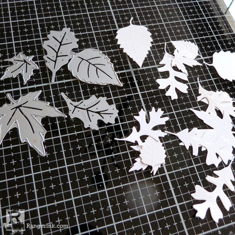 Speckled Embossing Powder Tags Step 1