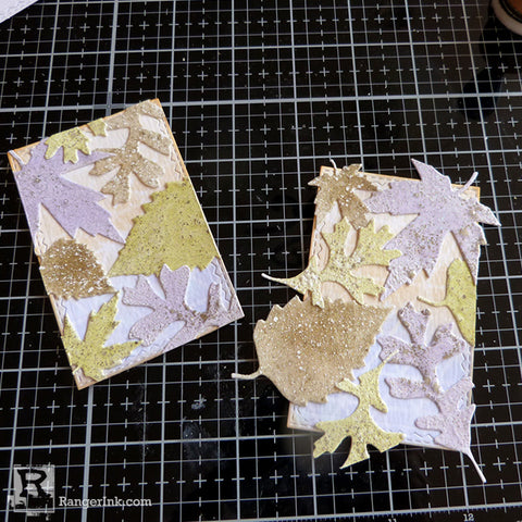 Speckled Embossing Powder Tags Step 7