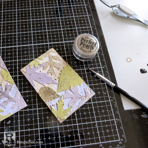 Speckled Embossing Powder Tags Step 8