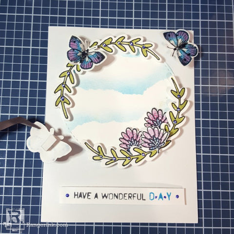 Spring Wreath Card Step 10