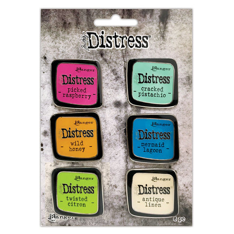 Tim Holtz Distress Enamel Collector Pin Set 6/Pkg Set 2