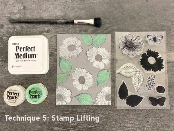 Perfect Pearls Stamp Lifting