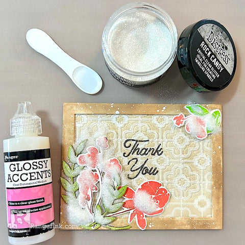 Thank You Shaker Card with Texture Paste by Kimberly Boliver Step 12