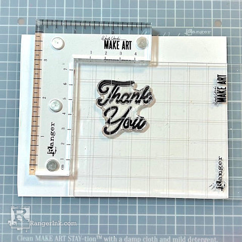 Thank You Shaker Card with Texture Paste by Kimberly Boliver Step 9