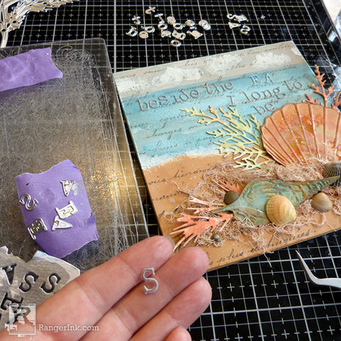 Tim Holtz Distress® Beside The Sea Plaque Step 10