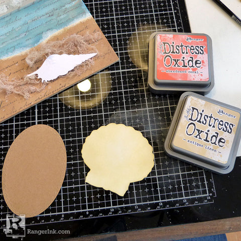 Tim Holtz Distress® Beside The Sea Plaque Step 5