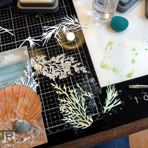 Tim Holtz Distress® Beside The Sea Plaque Step 9