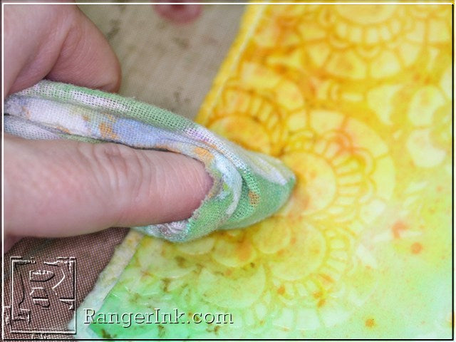 Transparent Texture Paste Resist on Fabric by Tammy Tutterow