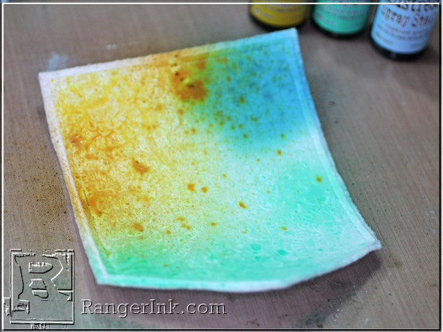 Transparent Texture Paste Resist on Fabric by Tammy Tutterow | www.www.rangerinkshop.com