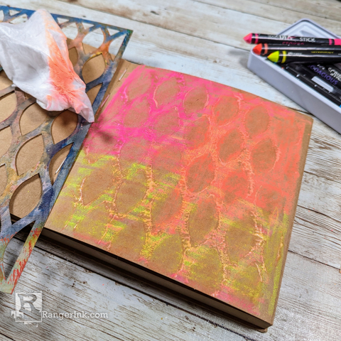 Unleash Creativity with Dina Wakley Neon Scribble Sticks by Laura Dame Step 2