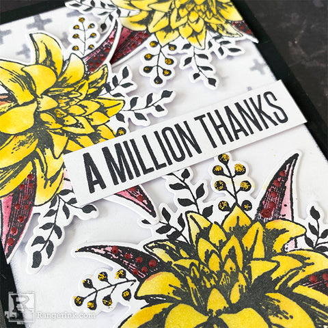 A Million Thank Archival Ink Card Closeup