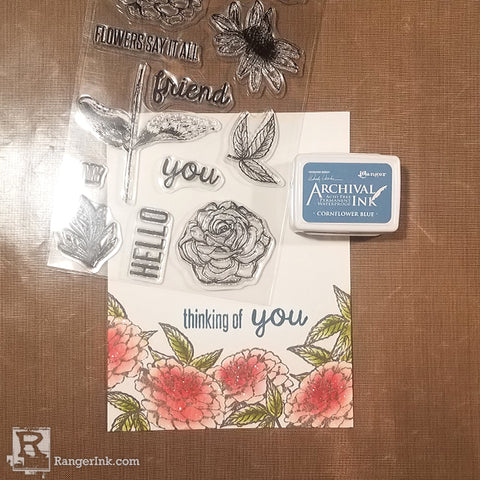 Wendy Vecchi MAKE ART Thinking of You Card Step 5