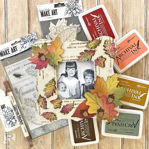 Wendy Vecchi Autumn Greetings Frame Step 11