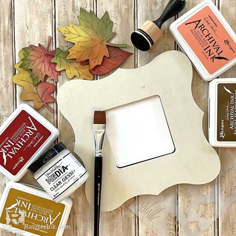 Wendy Vecchi Autumn Greetings Frame Step 2