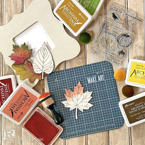 Wendy Vecchi Autumn Greetings Frame Step 3