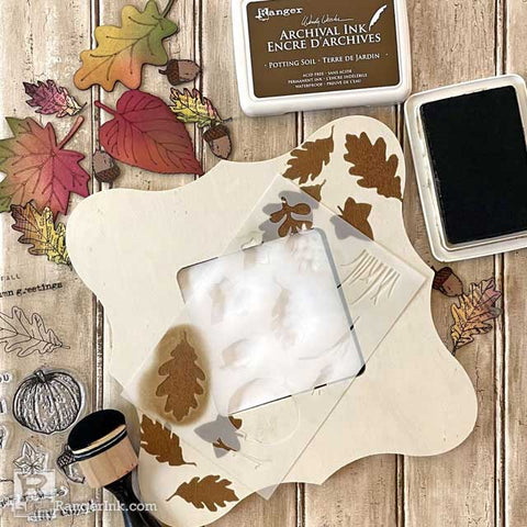 Wendy Vecchi Autumn Greetings Frame Step 8