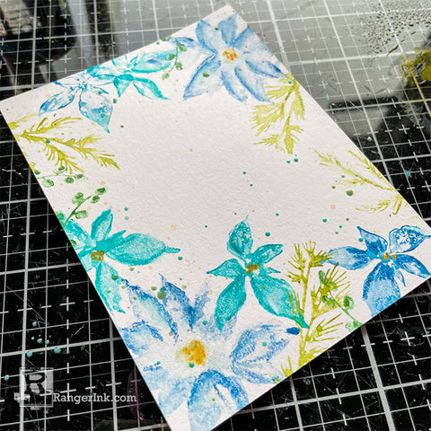 Winter Floral Birthday Card by Cheiron Brandon Step 10