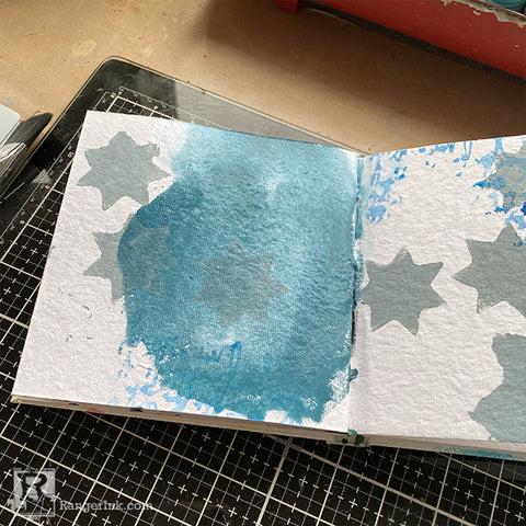 Wintery Journal Page Step 4