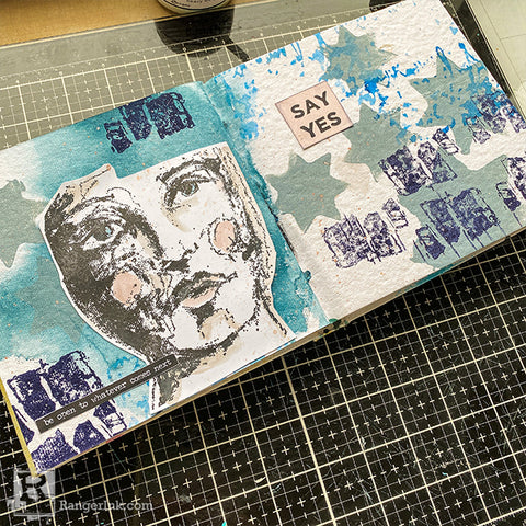 Wintery Journal Page Step 8
