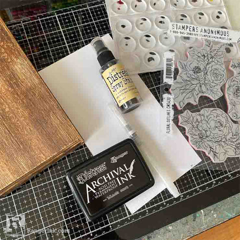 Distress Archival Ink Vignette Tray Supplies