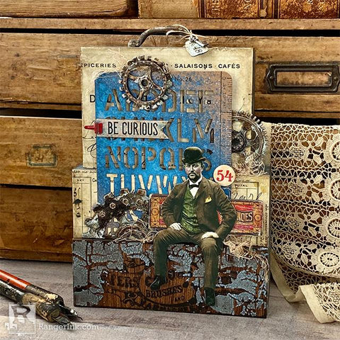 Tim Holtz Distress® Be Curious Vignette by Paula Cheney