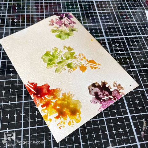 Distress Mica Stain Watercolor Card Step 5b