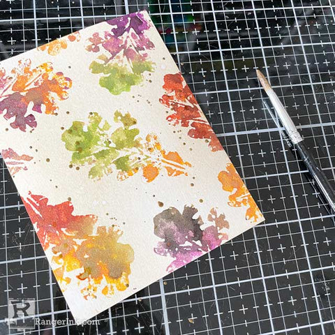 Distress Mica Stain Watercolor Card Step 6