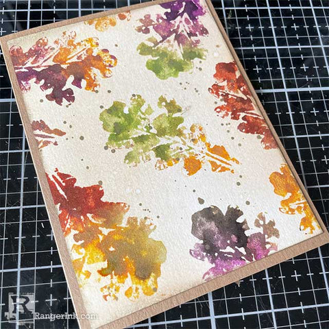 Distress Mica Stain Watercolor Card Step 8
