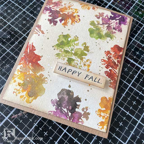 Distress Mica Stain Watercolor Card Step 10