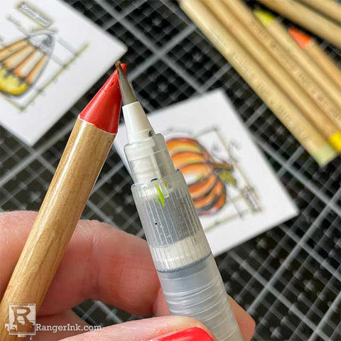 Distress Watercolor Pencils - What they are and some ways to use them! 