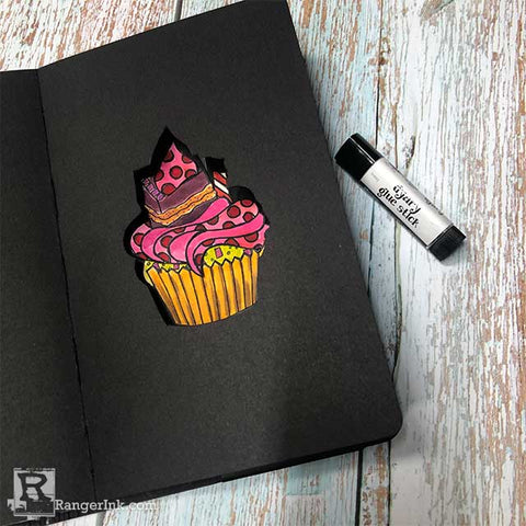 Dylusions Cupcake Delight Journal Spread Step 5