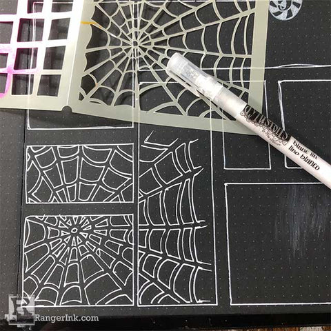 Dylusions Trick or Treat Journal Spread Step 4