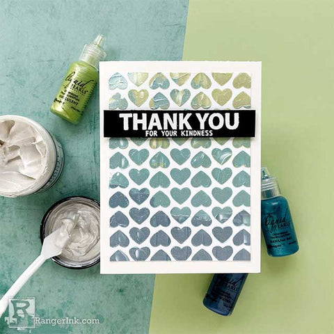Texture Paste Thank You Card Beauty Image
