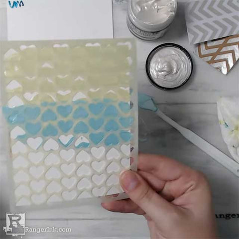 Texture Paste Thank You Card Step 2