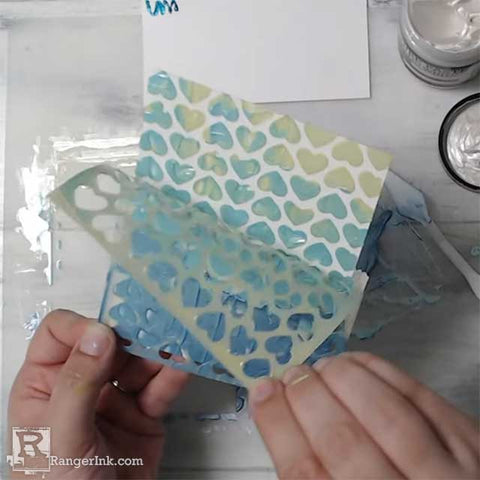 Texture Paste Thank You Card Step 3