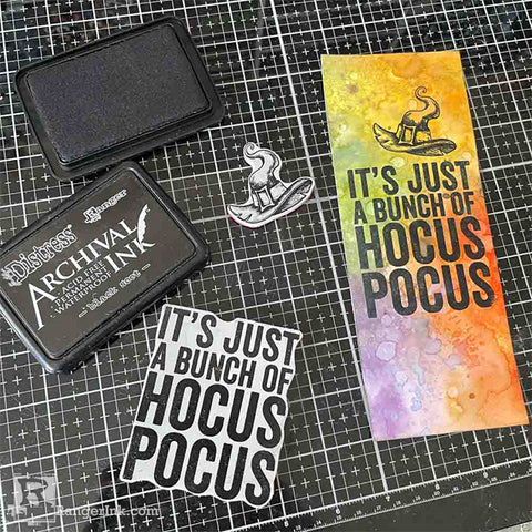 Tim Holtz Distress Hocus Pocus Card Step 8