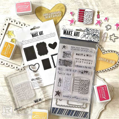 Wendy Vecchi Inky Birthday Bash Card Step 1