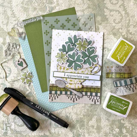 Wendy Vecchi Lucky Clover Card Step 6