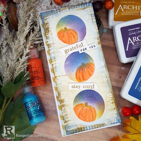 Wendy Vecchi Pumpkin Patch Slimline Card by Terri Burson Wendy Vecchi Pumpkin Patch Slimline Card by Terri Burson