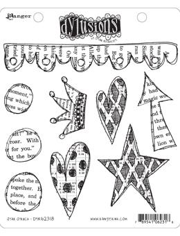Dylusions Cling Mount Stamps Star Struck Stamps Dylusions 