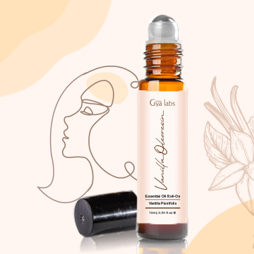 Gya Labs 100% Pure Natural Vanilla Essential Oil for Diffuser, Skin - Long  Lasting Aromatherapy Vanilla Bean Perfume Oil (0.34 fl oz)
