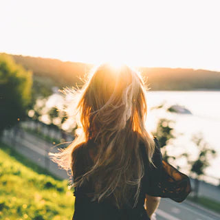 blonde girl back